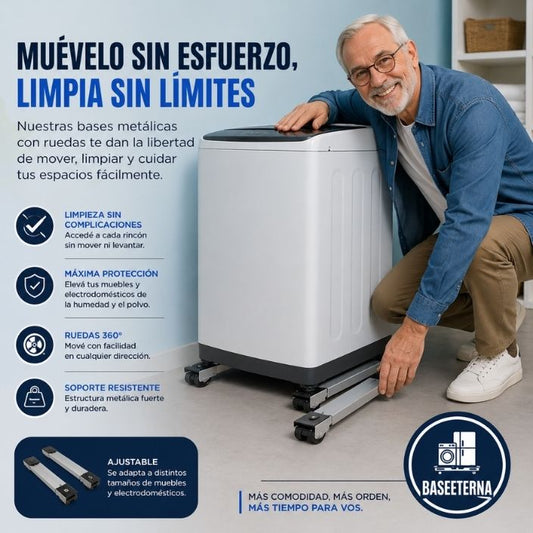 BASEETERNA®️: Resistencia y movilidad profesional para cada rincón de tu hogar.