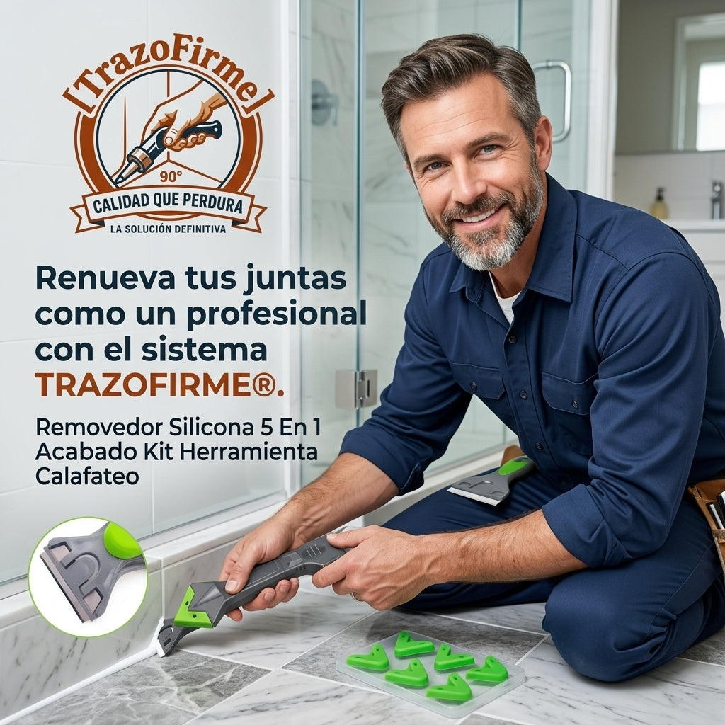 TRAZOFIRME®️: Remueve y aplica silicona sin esfuerzo y sin errores.