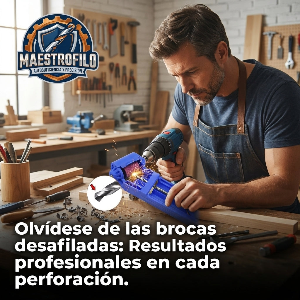 Maestrofilo®️ - Recupere el filo de sus brocas en segundos y ahorre dinero en herramientas nuevas.