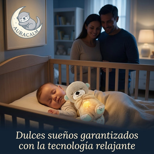 AURACALM®️: La nutria de peluche que revoluciona el sueño de tu bebé.