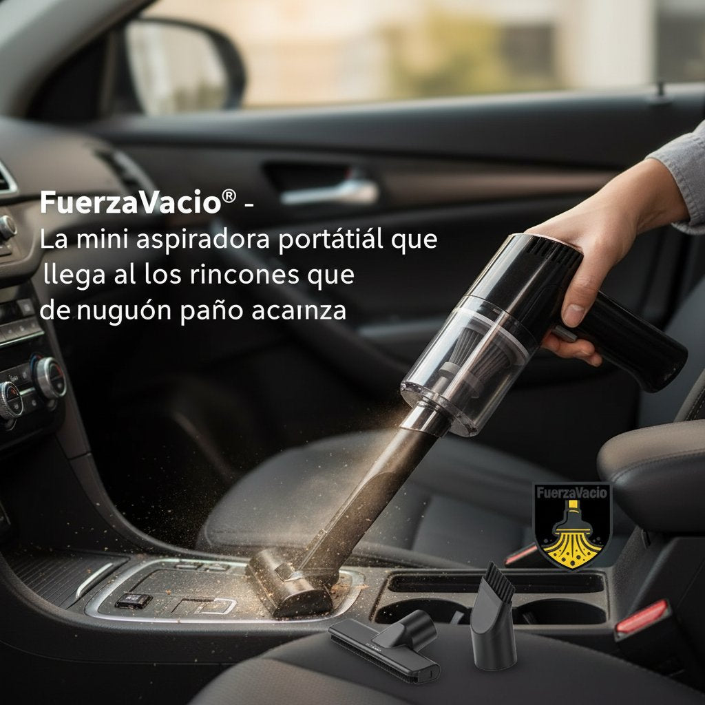FuerzaVacio®️ Una sola aspiradora inalámbrica para mantener tu auto siempre impecable