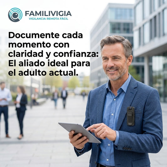 FamiliVigia®️ - La mini cámara con lente giratoria que protege lo que más le importa de forma discreta.
