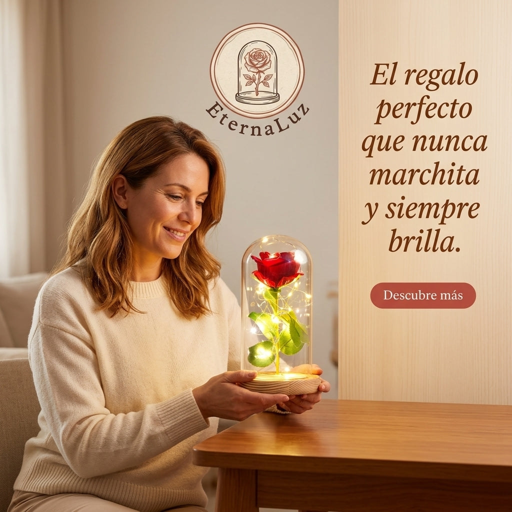 EternaLuz®️: La rosa que ilumina tus momentos más especiales.