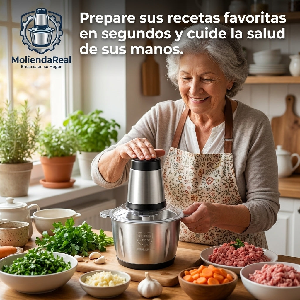 MoliendaReal®️ - Potencia y durabilidad en su cocina: El asistente ideal para la familia chilena.