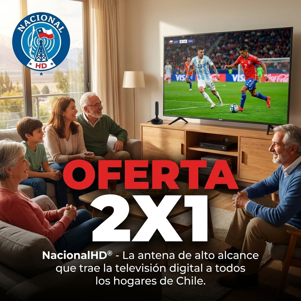 NacionalHD®️ Mira tus canales favoritos en Full HD y olvídate de las cuentas mensuales para siempre.  OFERTA 2X1