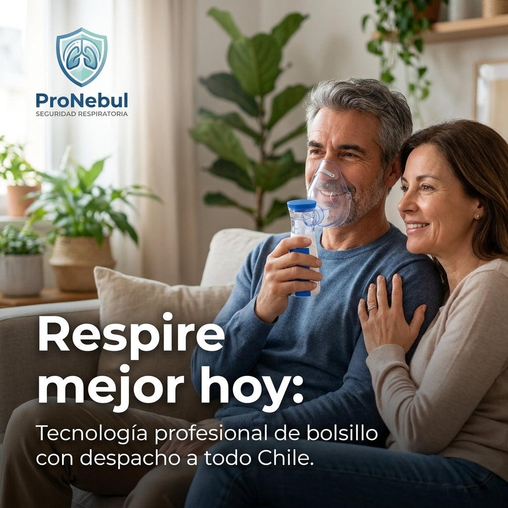 ProNebul®️  Sin cables, sin ruidos: El nebulizador portátil diseñado para su total comodidad.