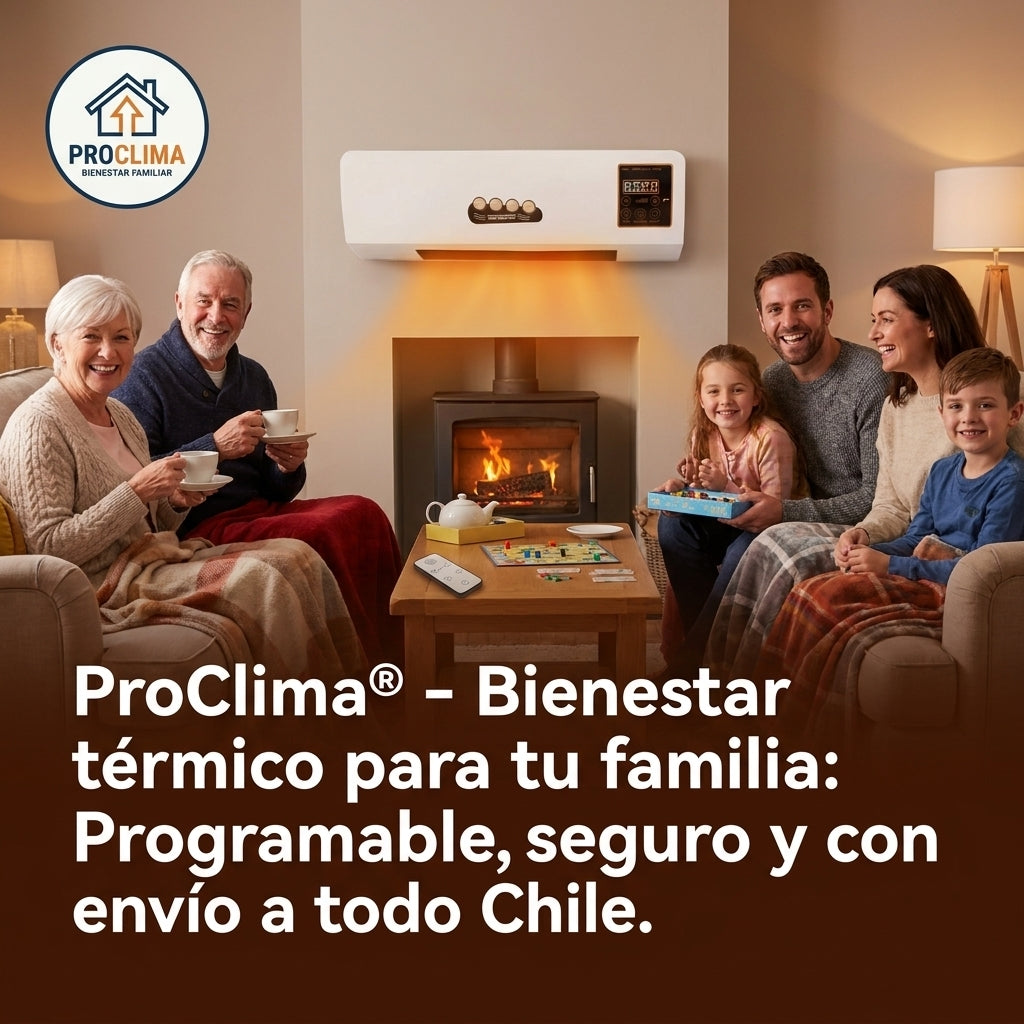 ProClima®️ - Disfruta de un hogar siempre temperado con el calefactor de pared que ahorra espacio.