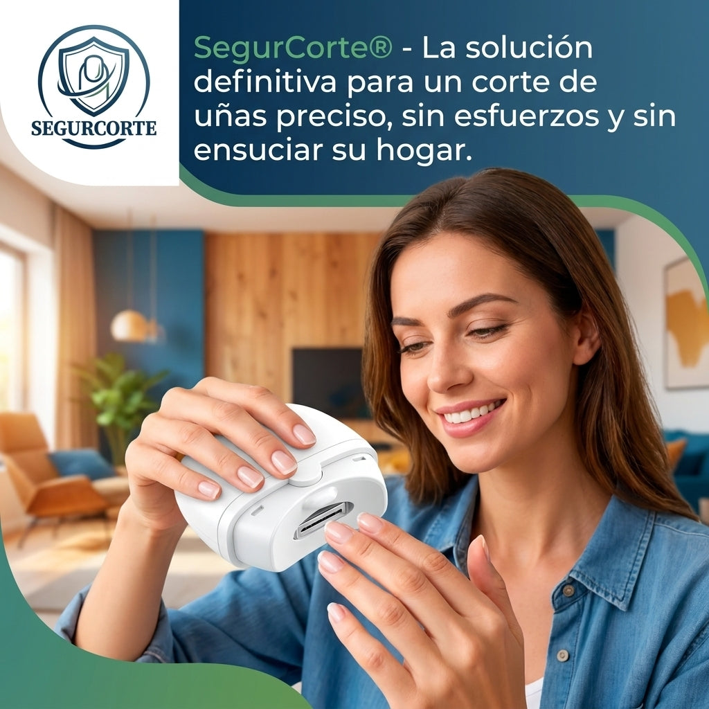 SegurCorte®️ - El cortaúñas inteligente con luz LED diseñado para la comodidad de los adultos.