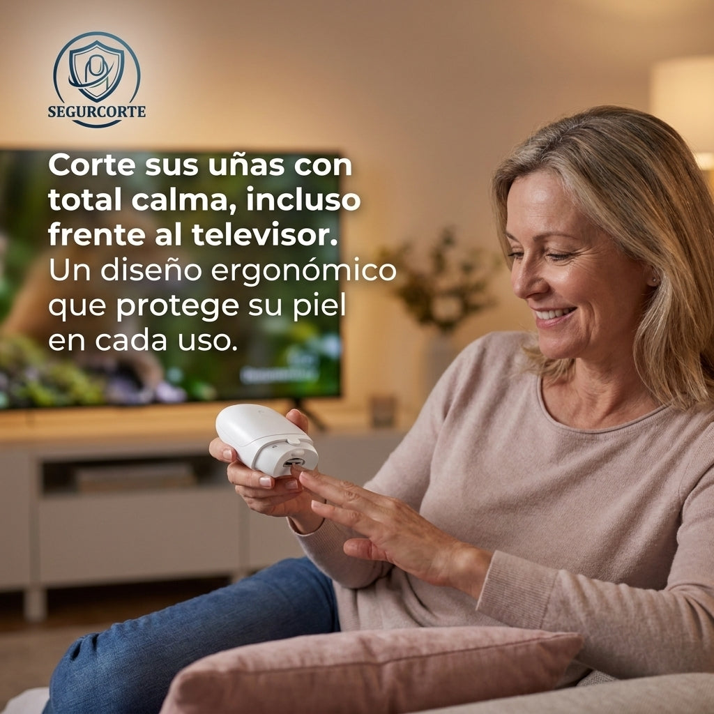 SegurCorte®️ - El cortaúñas inteligente con luz LED diseñado para la comodidad de los adultos.