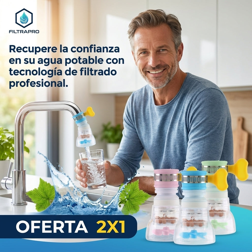 FiltraPro®️ - Agua más pura y saludable para su hogar con nuestra exclusiva Oferta 2x1.