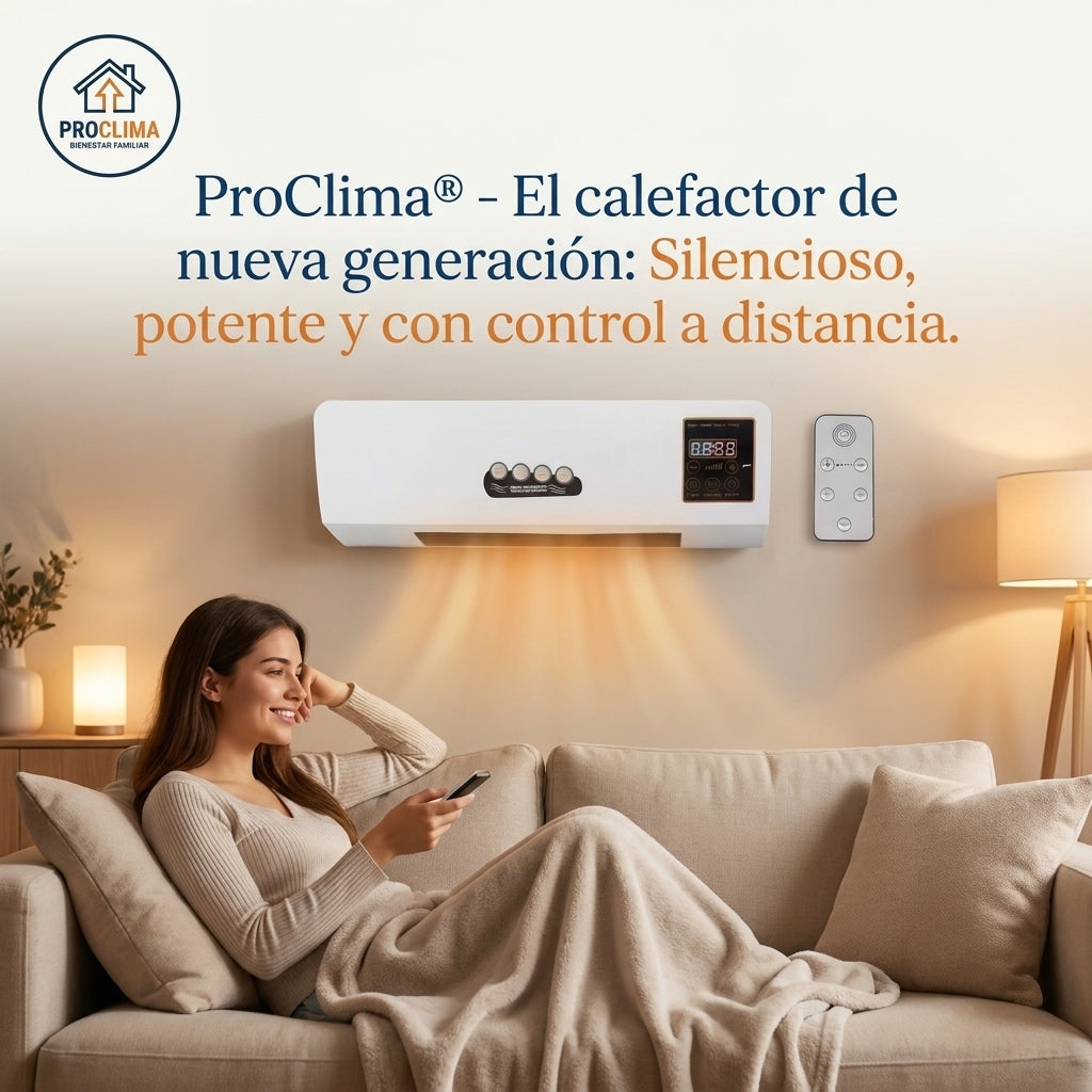 ProClima®️ - Disfruta de un hogar siempre temperado con el calefactor de pared que ahorra espacio.
