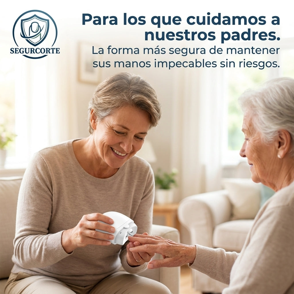 SegurCorte®️ - El cortaúñas inteligente con luz LED diseñado para la comodidad de los adultos.