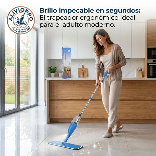 AlivioPro®️ - Limpie su hogar sin esfuerzo y sin dolores de espalda con tecnología de pulverización.