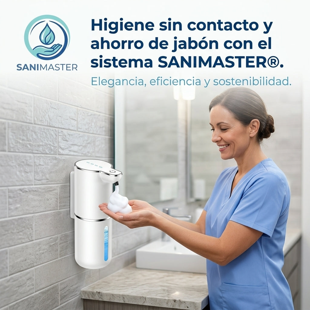 SANIMASTER®️: La solución elegante y segura para el lavado de manos diario.