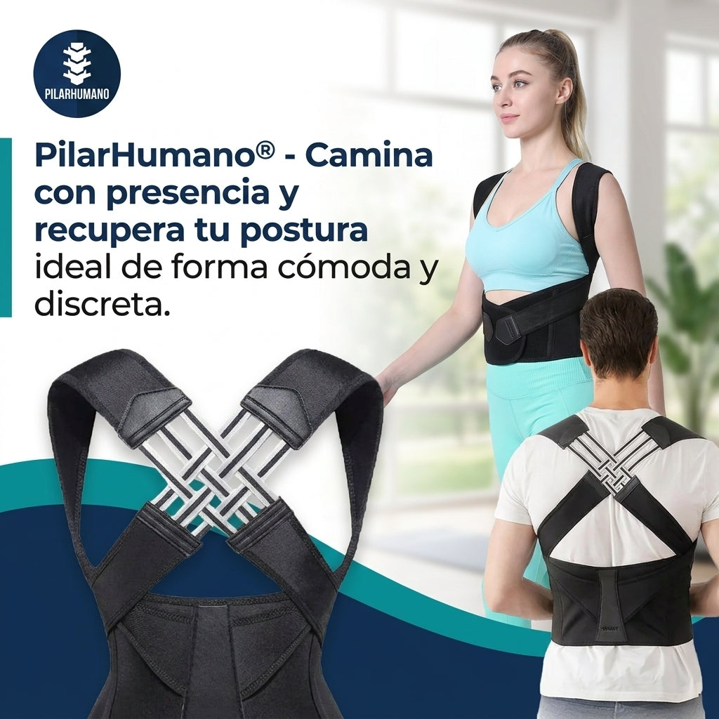 PilarHumano®️ - El soporte ergonómico que ayuda a tu espalda a recuperar su equilibrio natural.