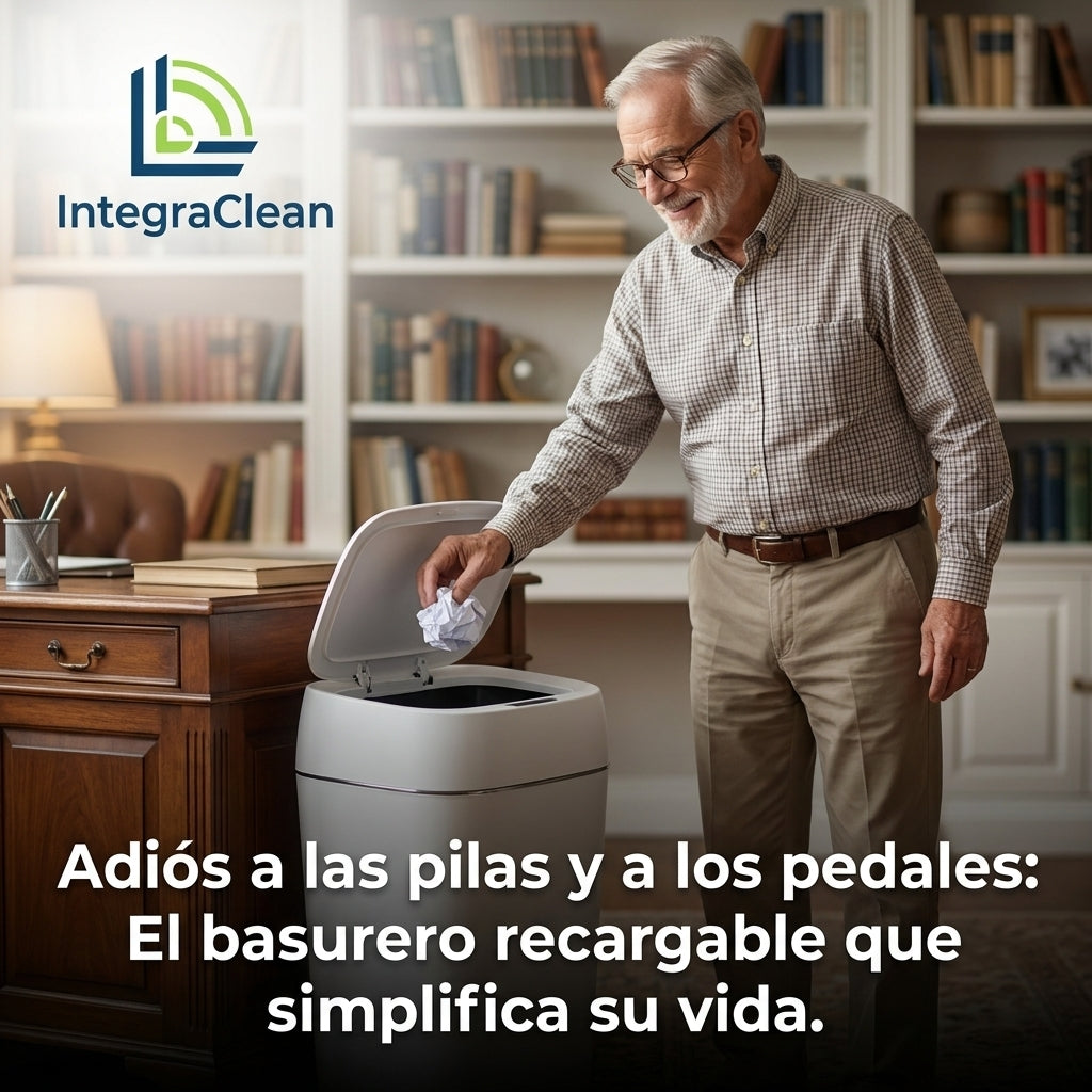 IntegraClean®️ - El basurero inteligente que redefine la higiene y la elegancia en su hogar.