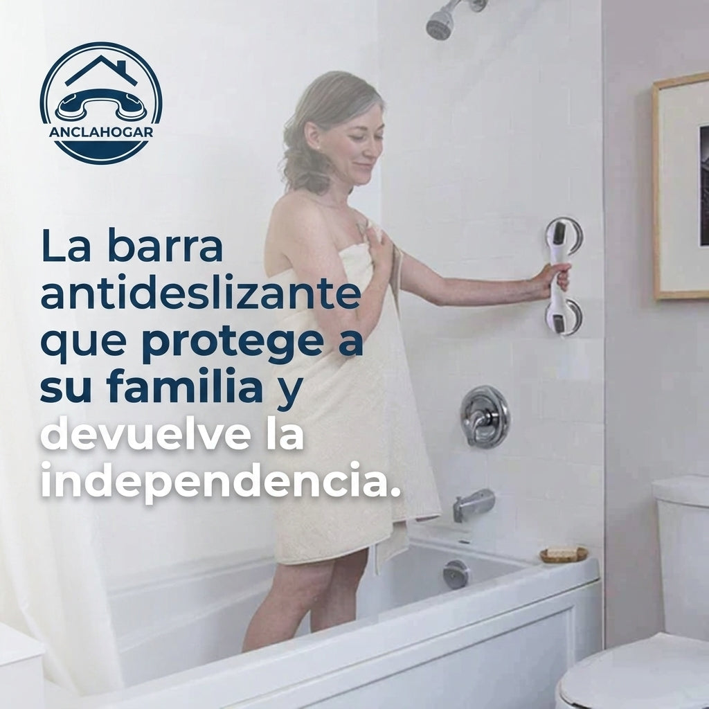 AnclaHogar®️ - La barra antideslizante que protege a su familia y devuelve la independencia.
