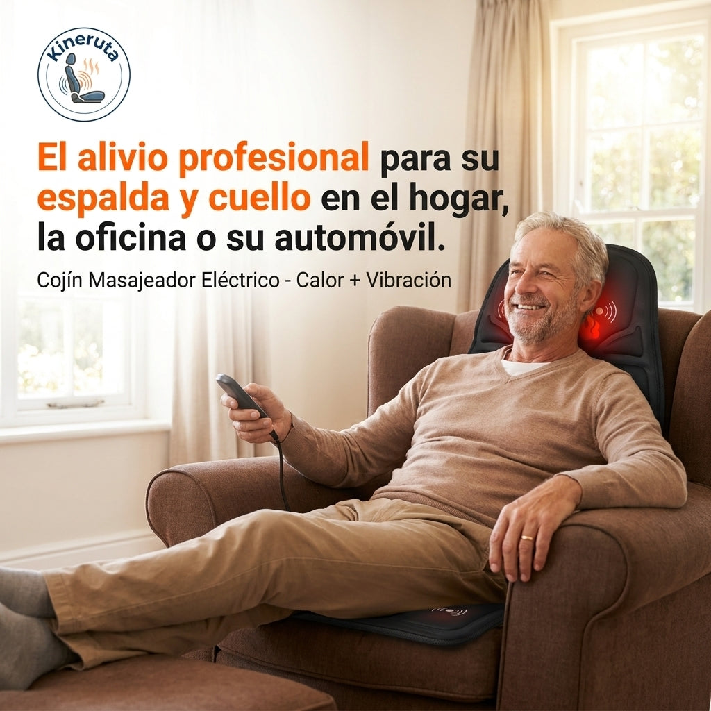 KINERUTA®️ - El alivio profesional para su espalda y cuello en el hogar, la oficina o su automóvil.