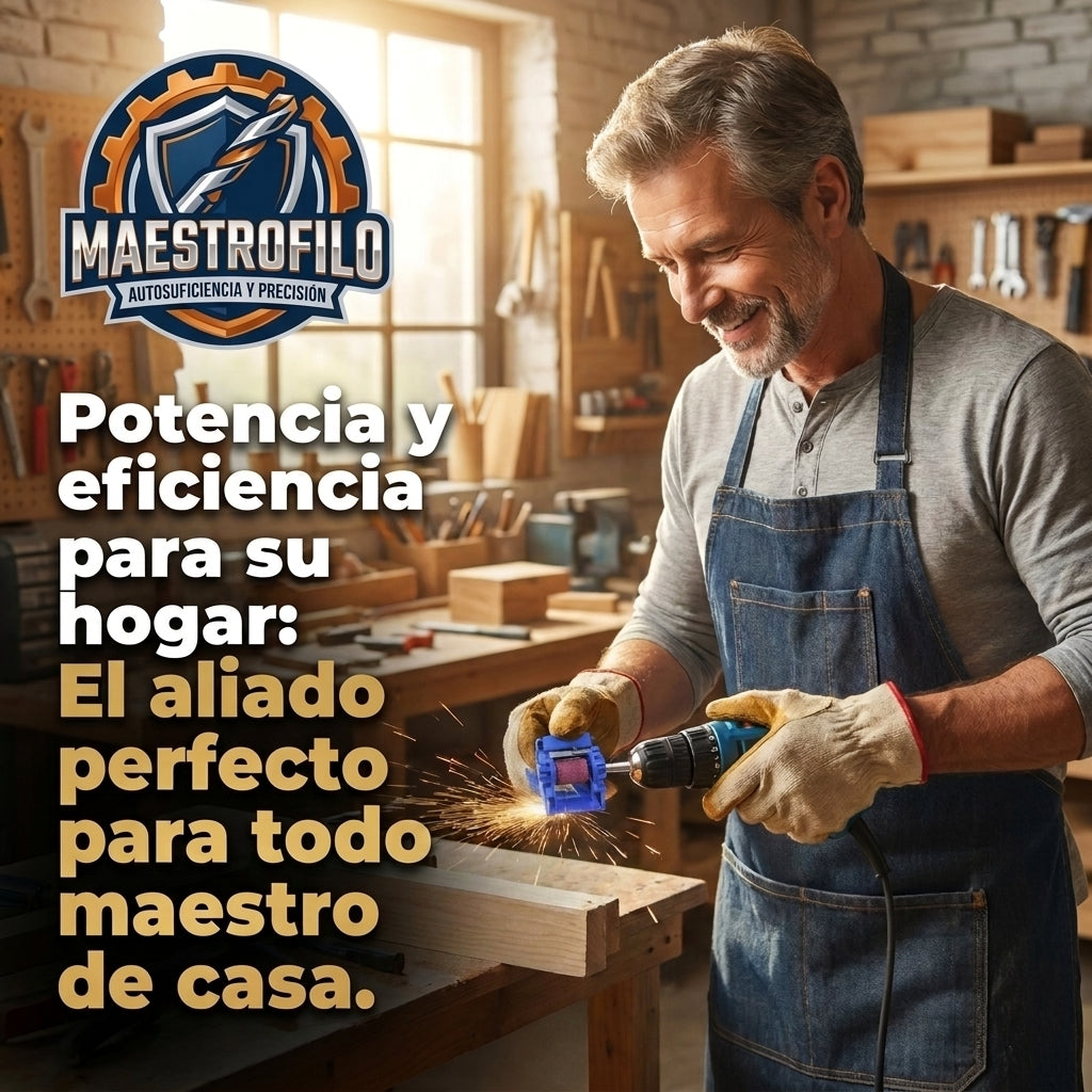 Maestrofilo®️ - Recupere el filo de sus brocas en segundos y ahorre dinero en herramientas nuevas.