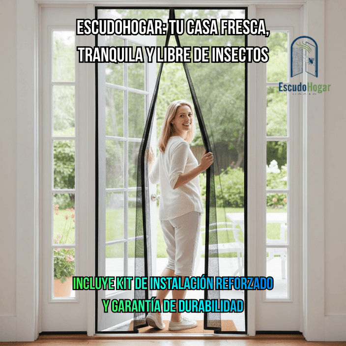 EscudoHogar®️ - Brisa fresca y descanso total sin insectos en casa