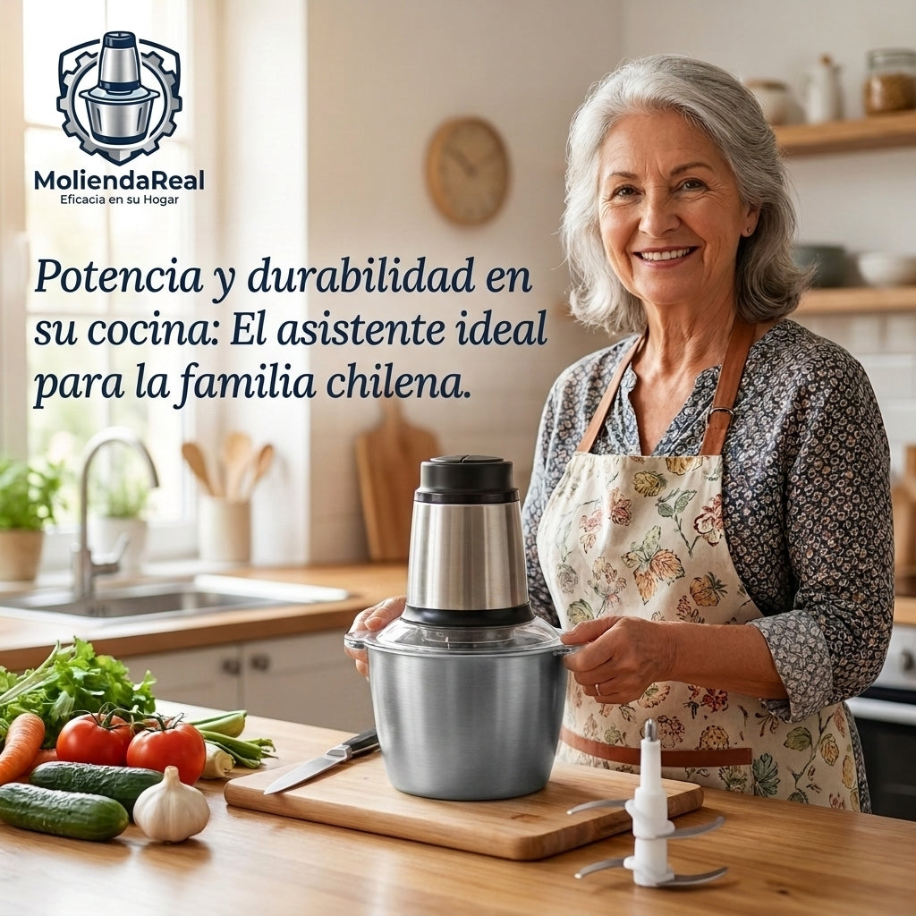 MoliendaReal®️ - Potencia y durabilidad en su cocina: El asistente ideal para la familia chilena.