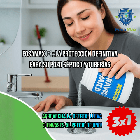 FosaMax®️- Limpieza profunda que protege su pozo séptico y evita colapsos costosos
