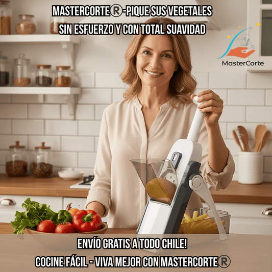 MasterCorte®️- Pique sus verduras sin esfuerzo y proteja la salud de sus manos