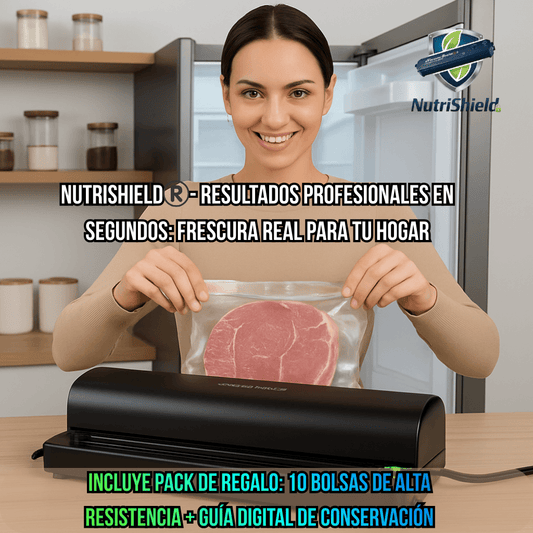 NutriShield®️ - La Selladora que Conserva carnes y verduras 8 veces más tiempo y evita el desperdicio