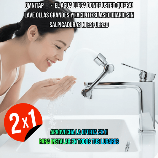 OmniTap®️ - Haz que el agua llegue a cada rincón de tu lavaplatos sin esfuerzo