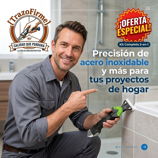 TRAZOFIRME®️: Remueve y aplica silicona sin esfuerzo y sin errores.