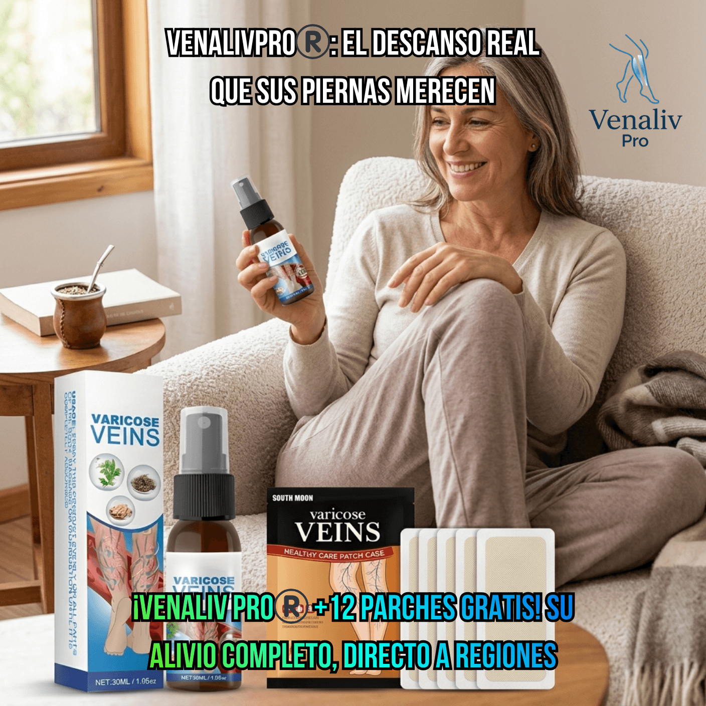 VenalivPro®️ - Alivio profundo y ligereza para sus piernas tras cada jornada