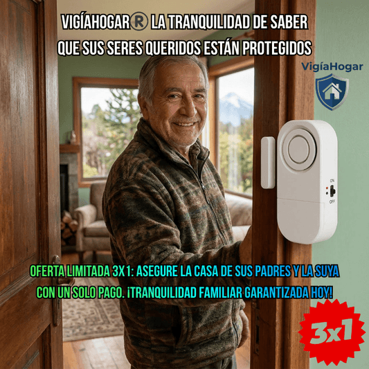 VigíaHogar®️-Alerta inmediata en cada acceso para la tranquilidad de sus padres